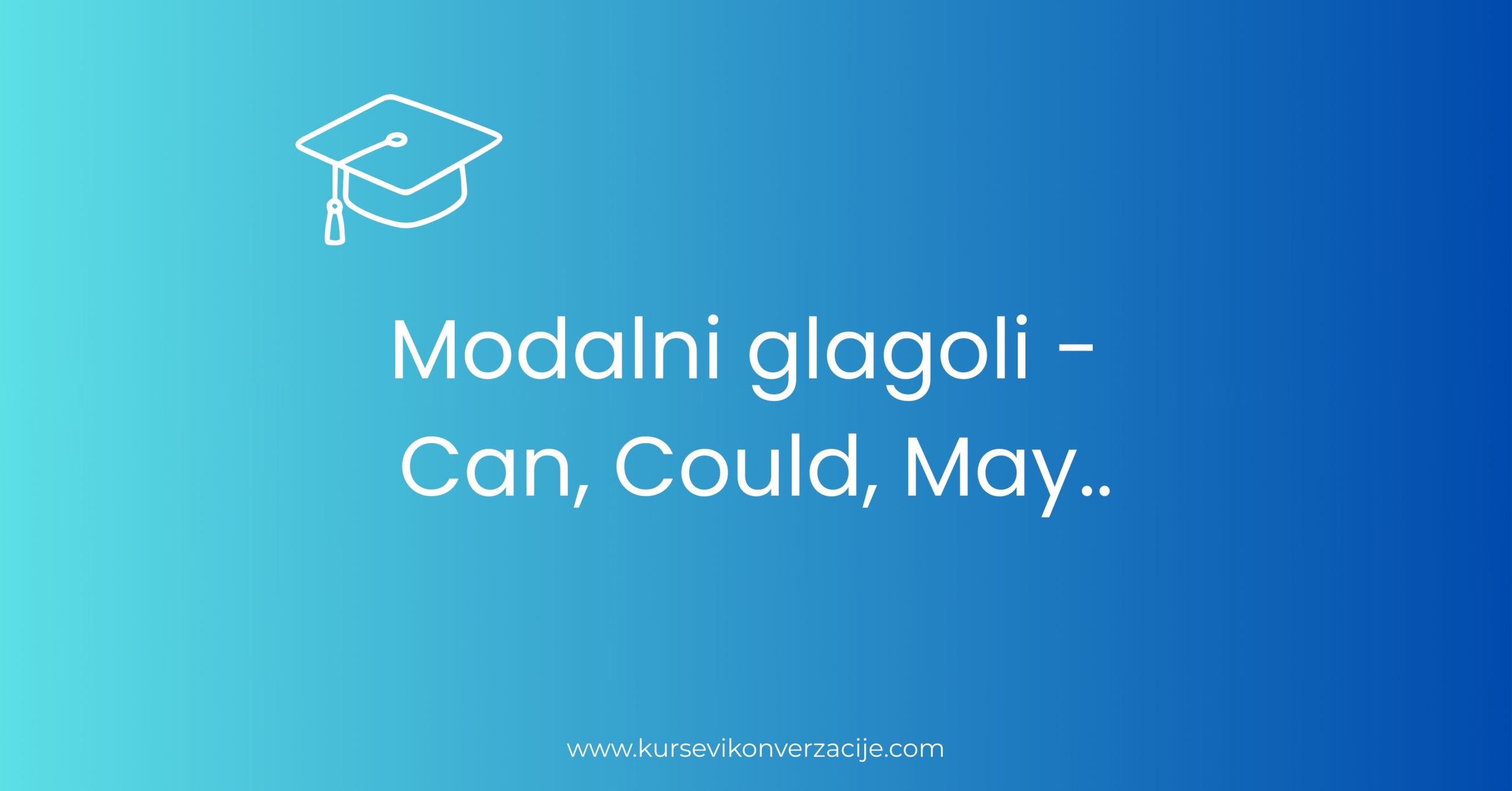 Modalni glagoli – can, could, may, might..